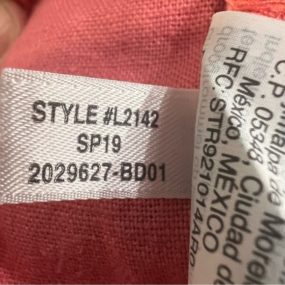 J by J. Crew Factory Scalloped Hem Shorts Flat Front Coral Orange Women's Sz 00 - Picture 10 of 10